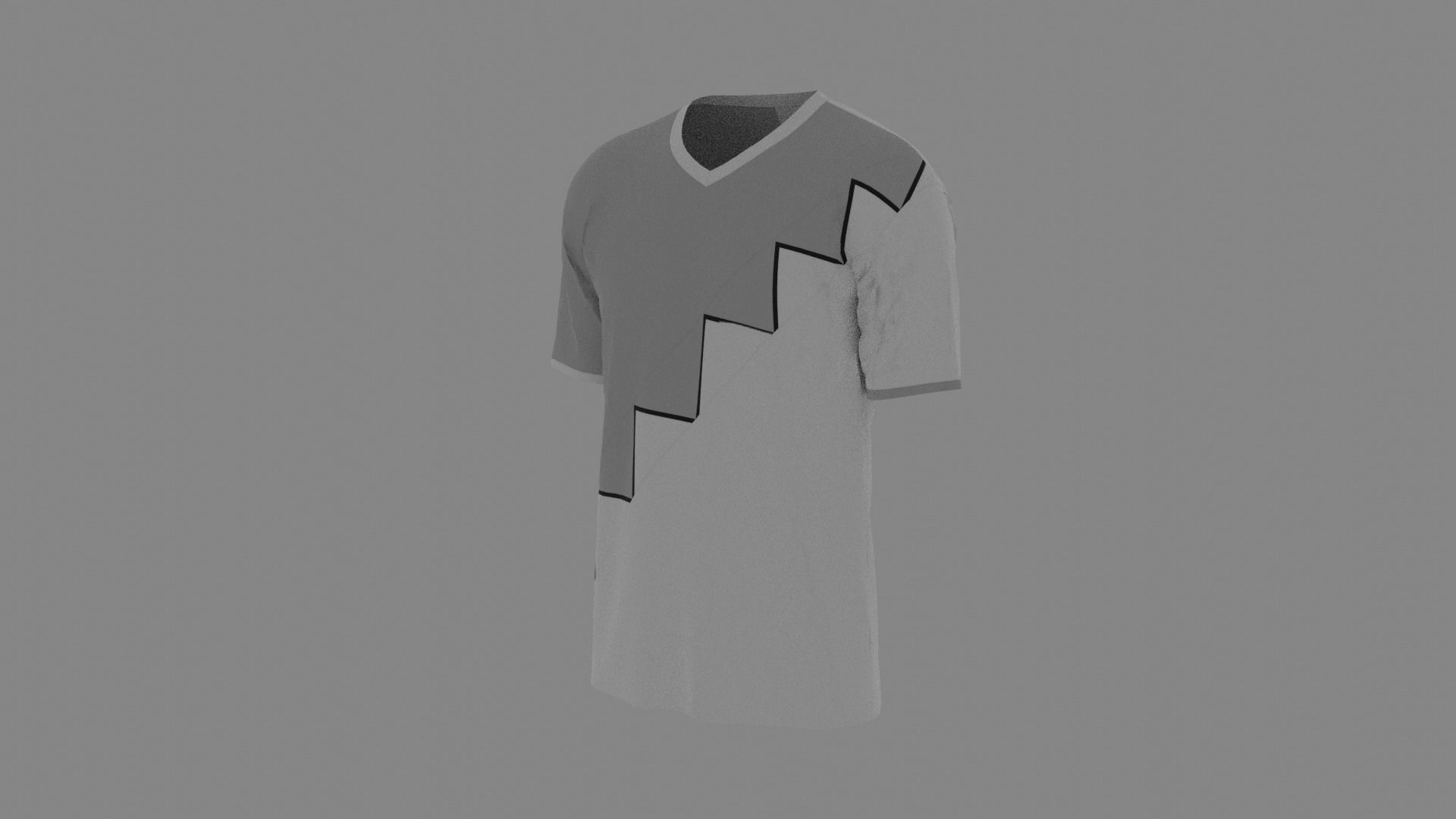 T-shirt mannequin wearing shirt Low-poly 3D model_2