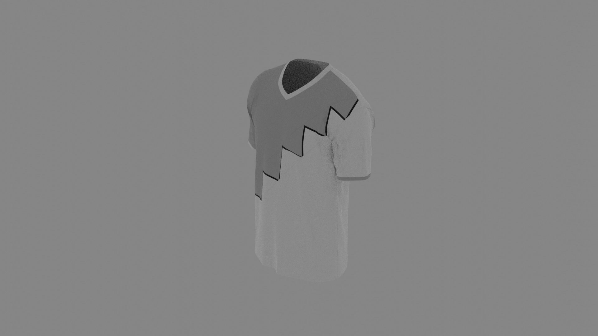 T-shirt mannequin wearing shirt Low-poly 3D model_5