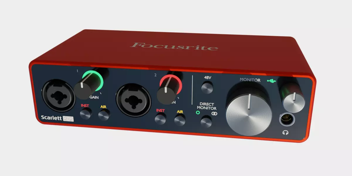 Focusrite Scarlett 2i2 3Gen 3D model_0