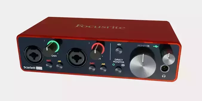 Focusrite Scarlett 2i2 3Gen 3D model