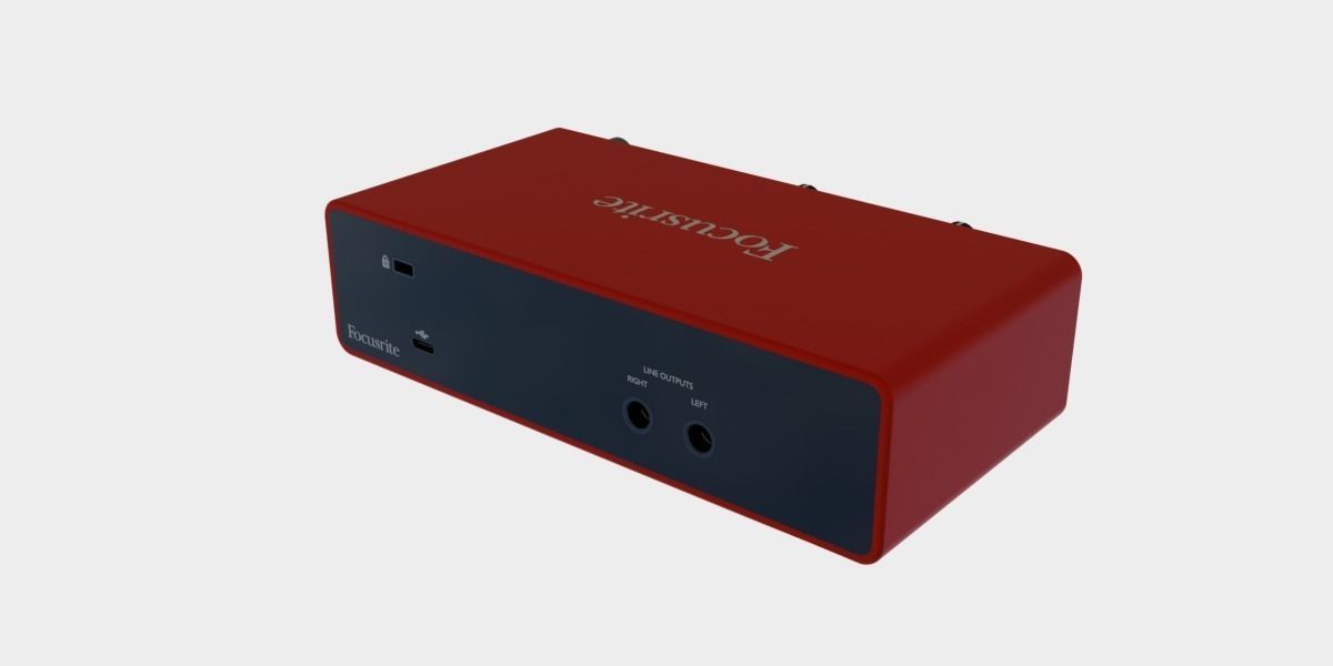Focusrite Scarlett 2i2 3Gen 3D model_9