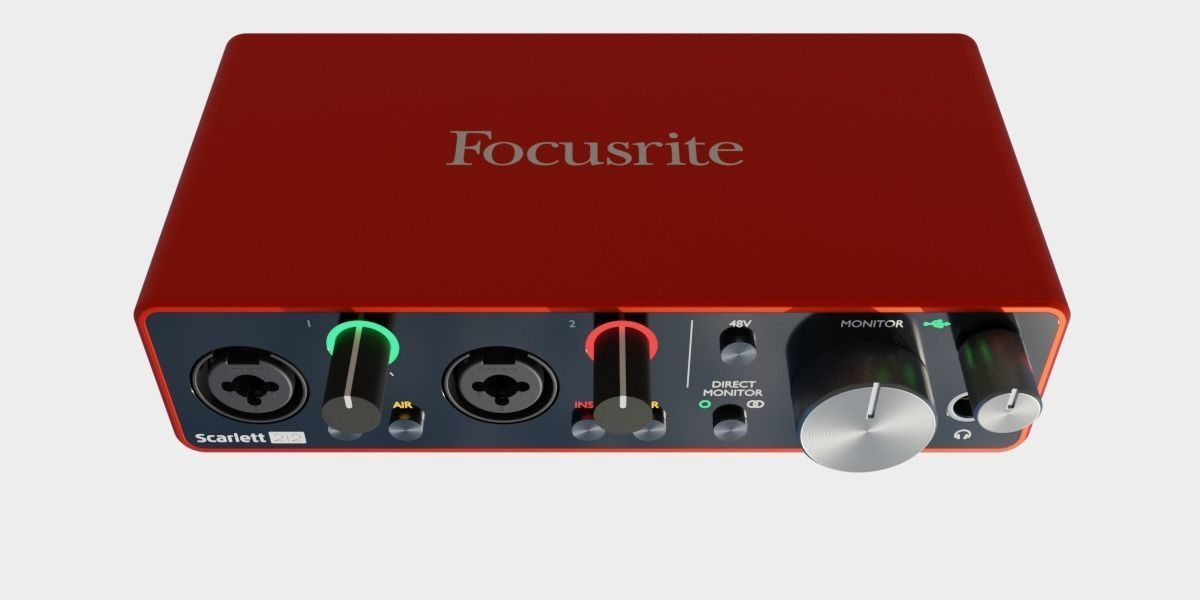 Focusrite Scarlett 2i2 3Gen 3D model_2