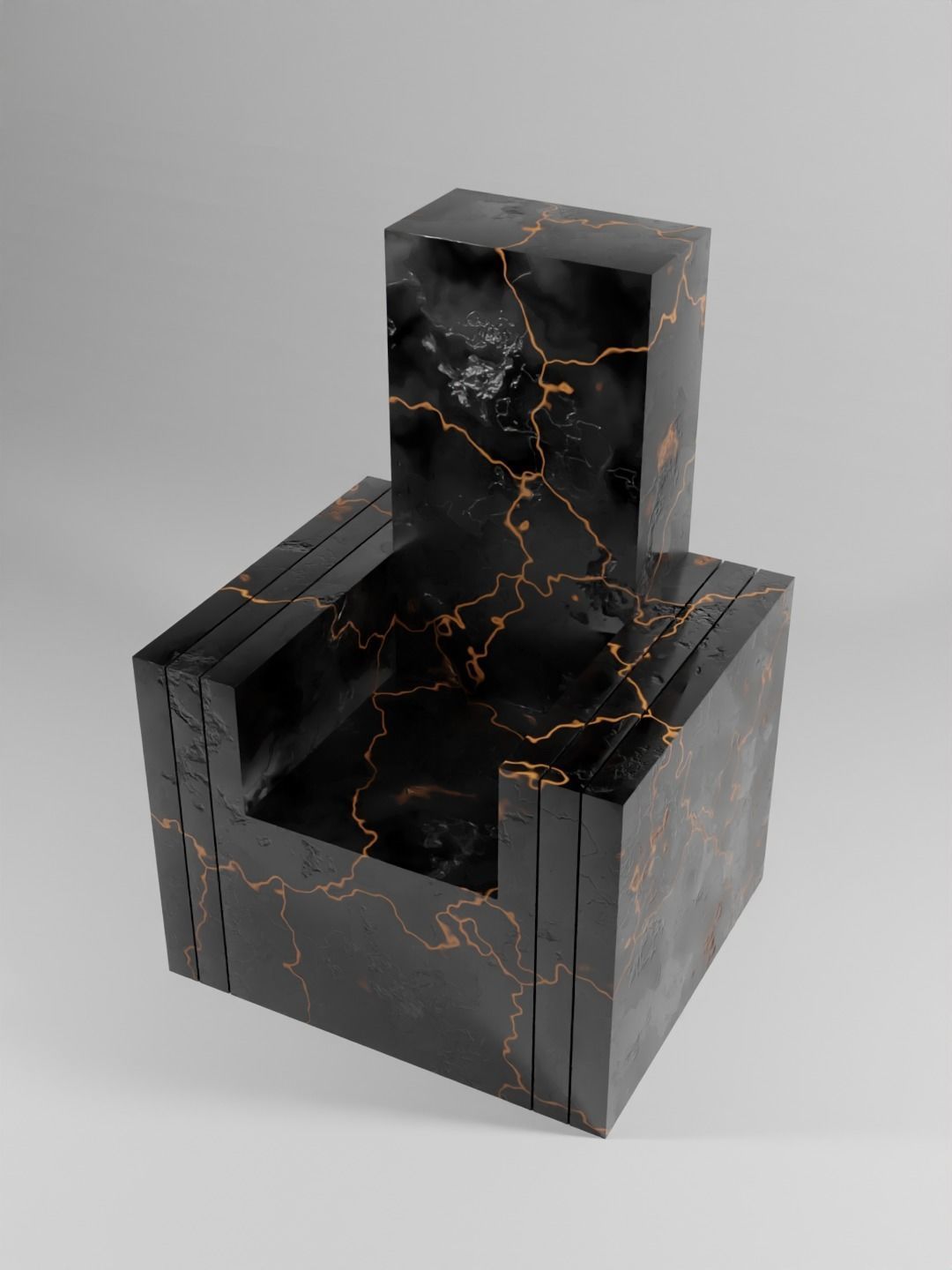 KDA throne  Free low-poly 3D model_3