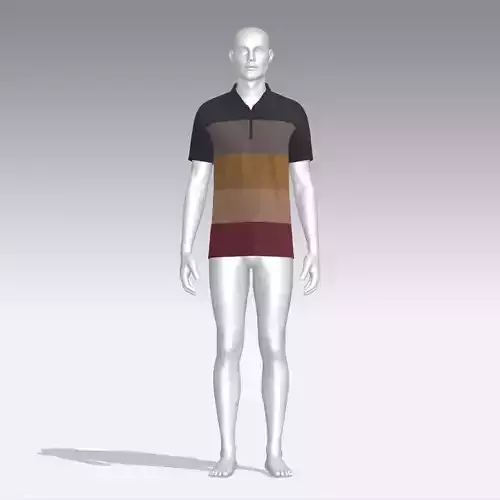 T-shirt mannequin wearing polo shirt