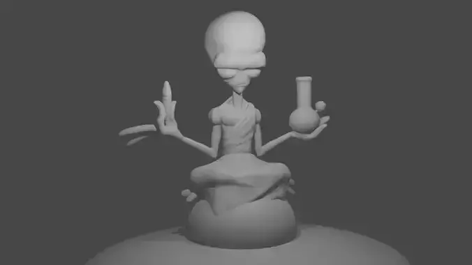 3d printable alien 3D model
