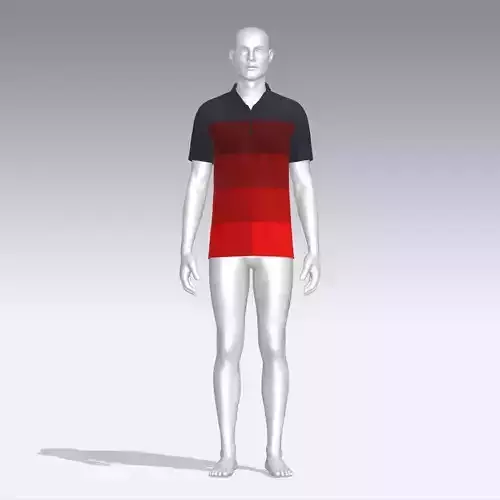 T-shirt mannequin wearing polo shirt