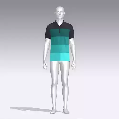 T-shirt mannequin wearing polo shirt