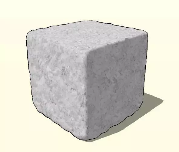 MARBLE CUBE ROUGH Free 3D model_0