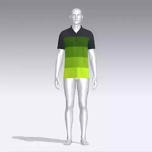 T-shirt mannequin wearing polo shirt