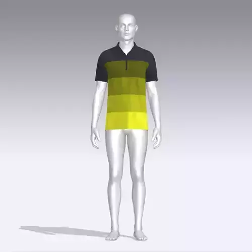 T-shirt mannequin wearing polo shirt