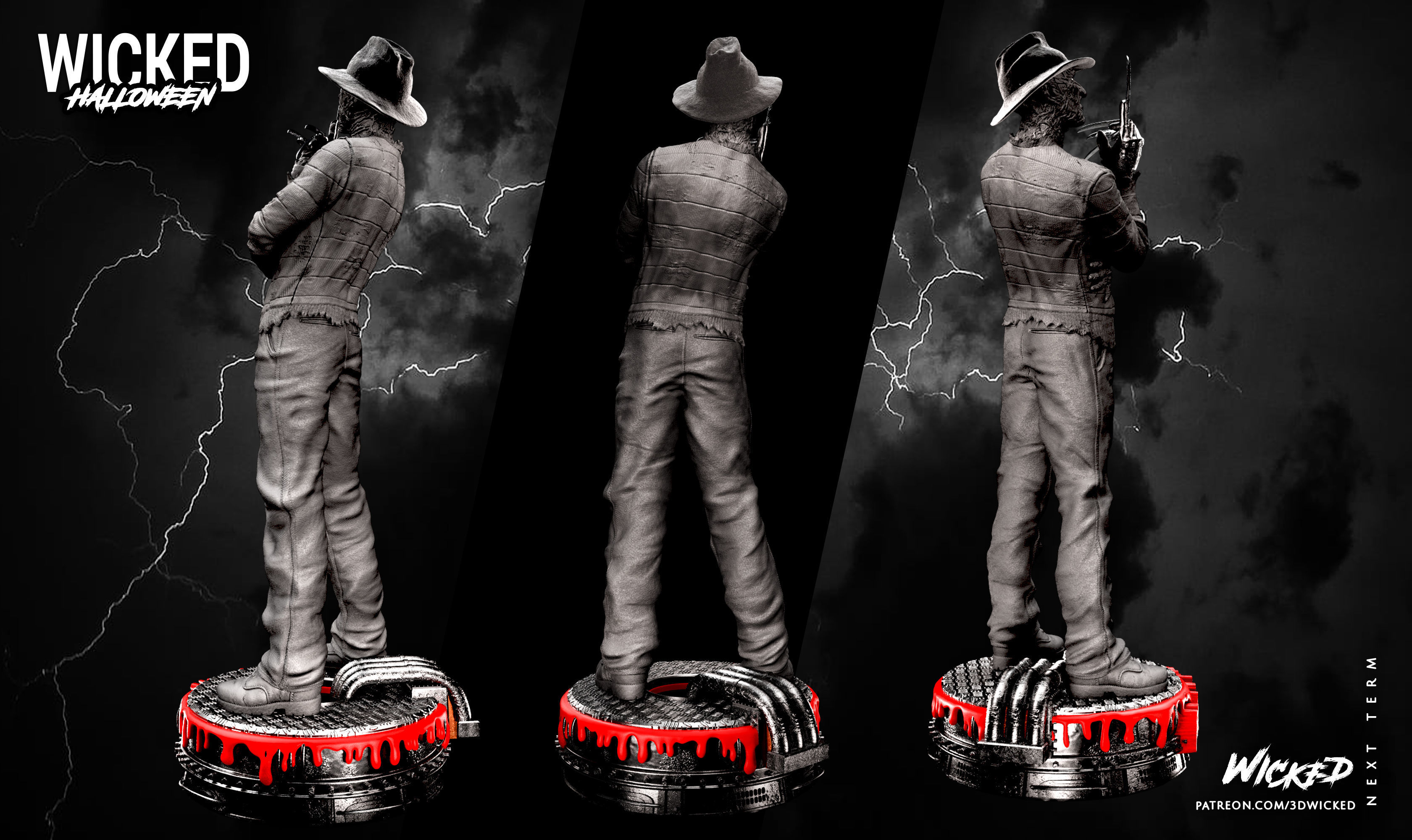 Wicked Movies Fredy Krueger Sculpture ready for 3d printing 3D print model_23