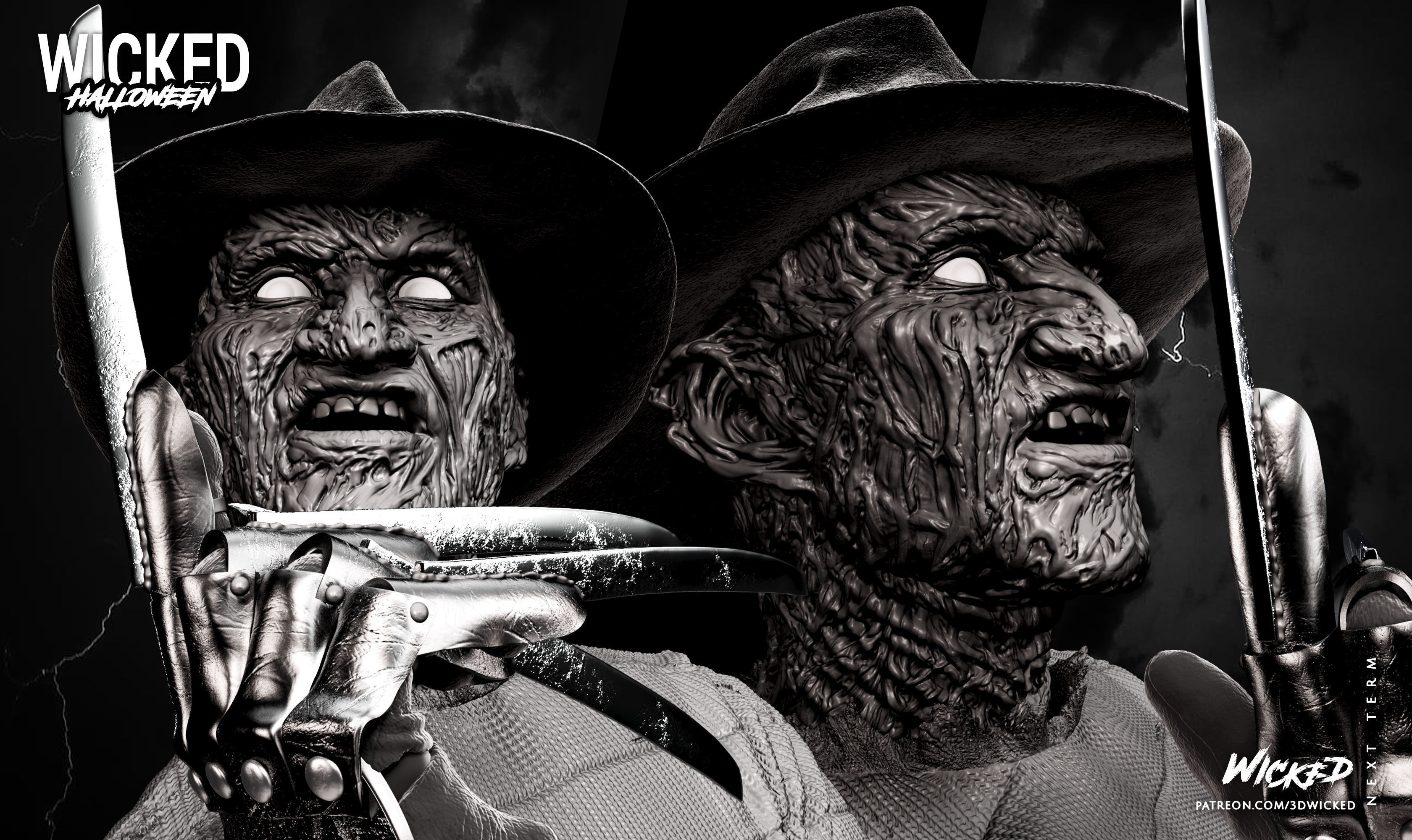 Wicked Movies Fredy Krueger Sculpture ready for 3d printing 3D print model_49