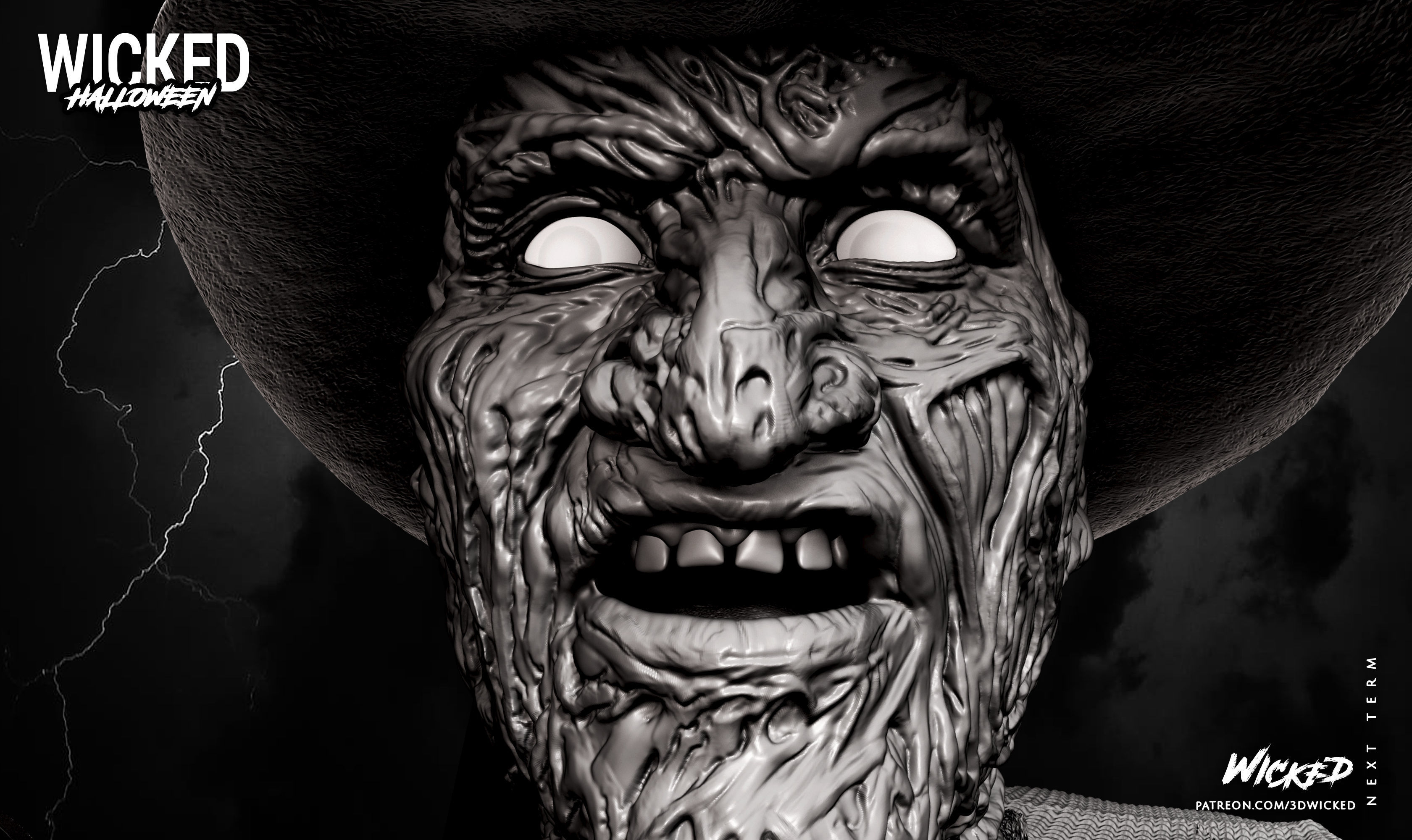Wicked Movies Fredy Krueger Sculpture ready for 3d printing 3D print model_42