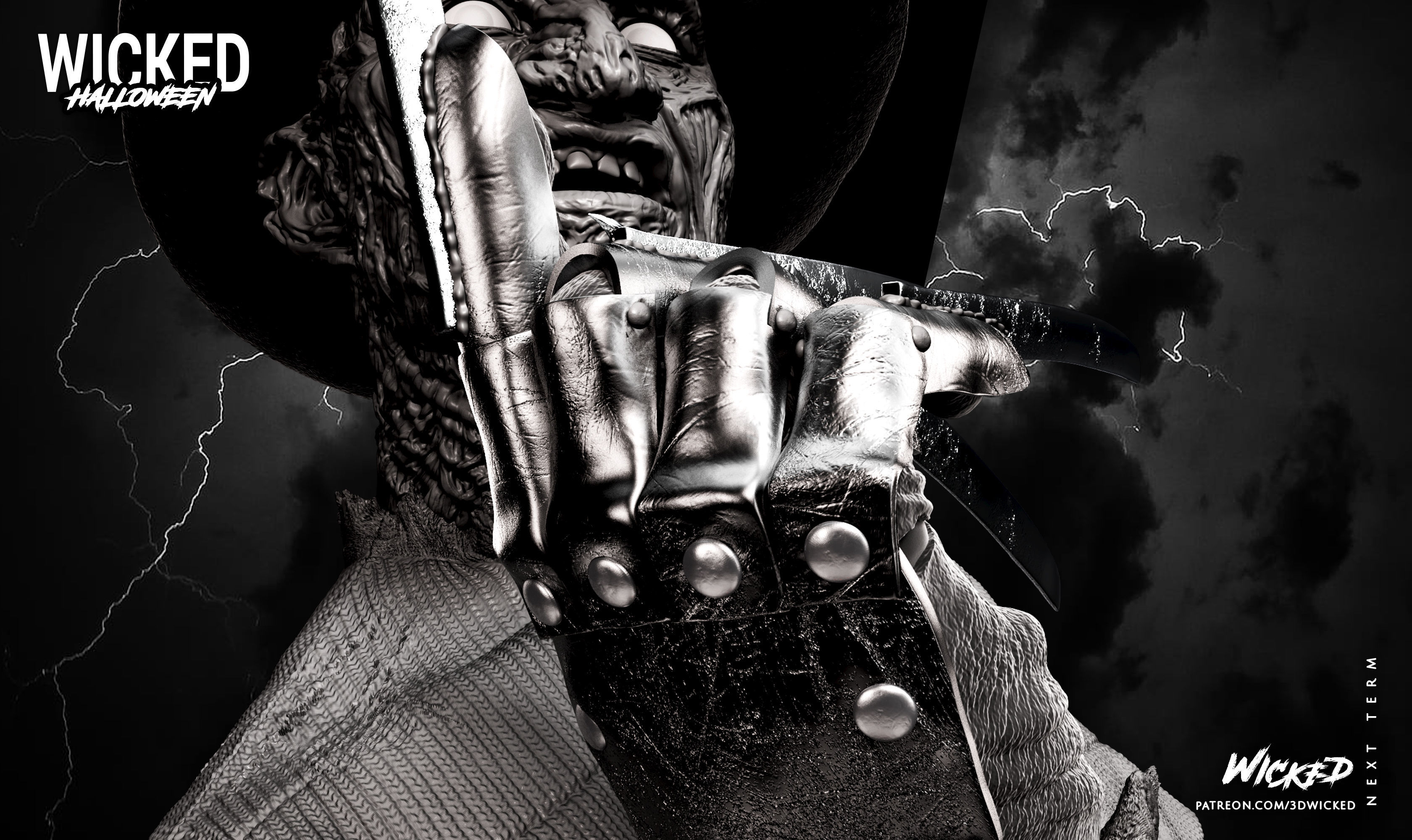 Wicked Movies Fredy Krueger Sculpture ready for 3d printing 3D print model_71