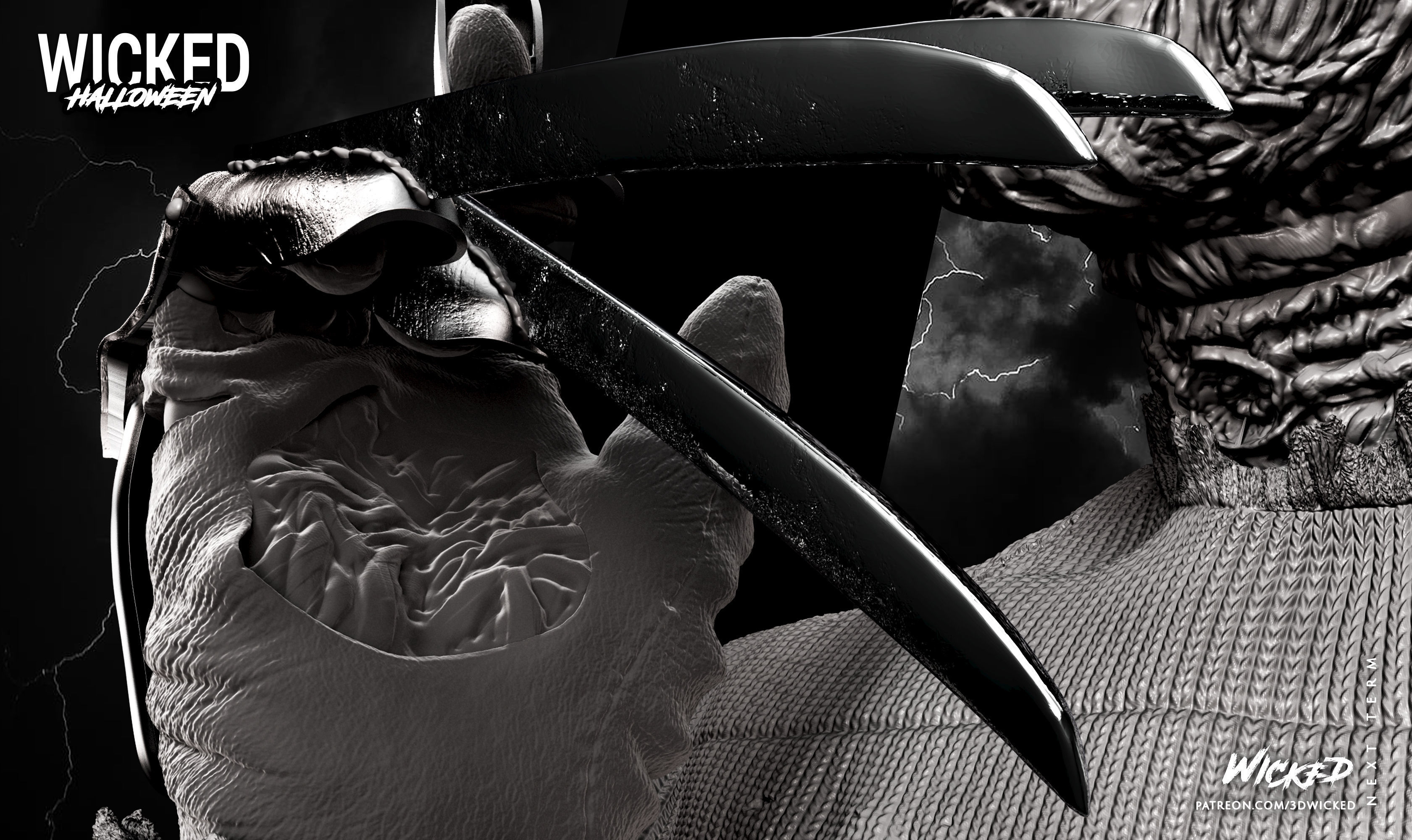 Wicked Movies Fredy Krueger Sculpture ready for 3d printing 3D print model_14