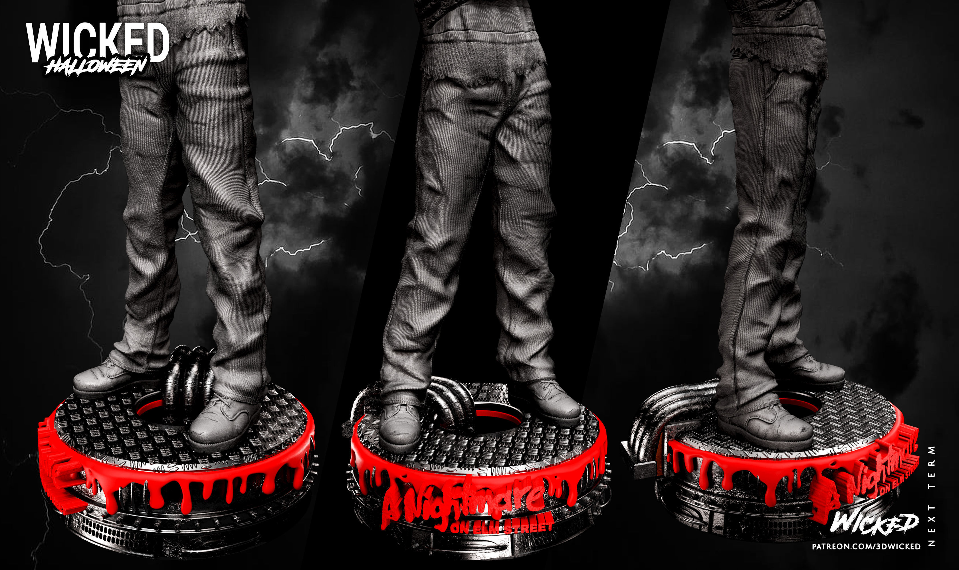 Wicked Movies Fredy Krueger Sculpture ready for 3d printing 3D print model_64