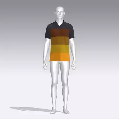 T-shirt mannequin wearing polo shirt