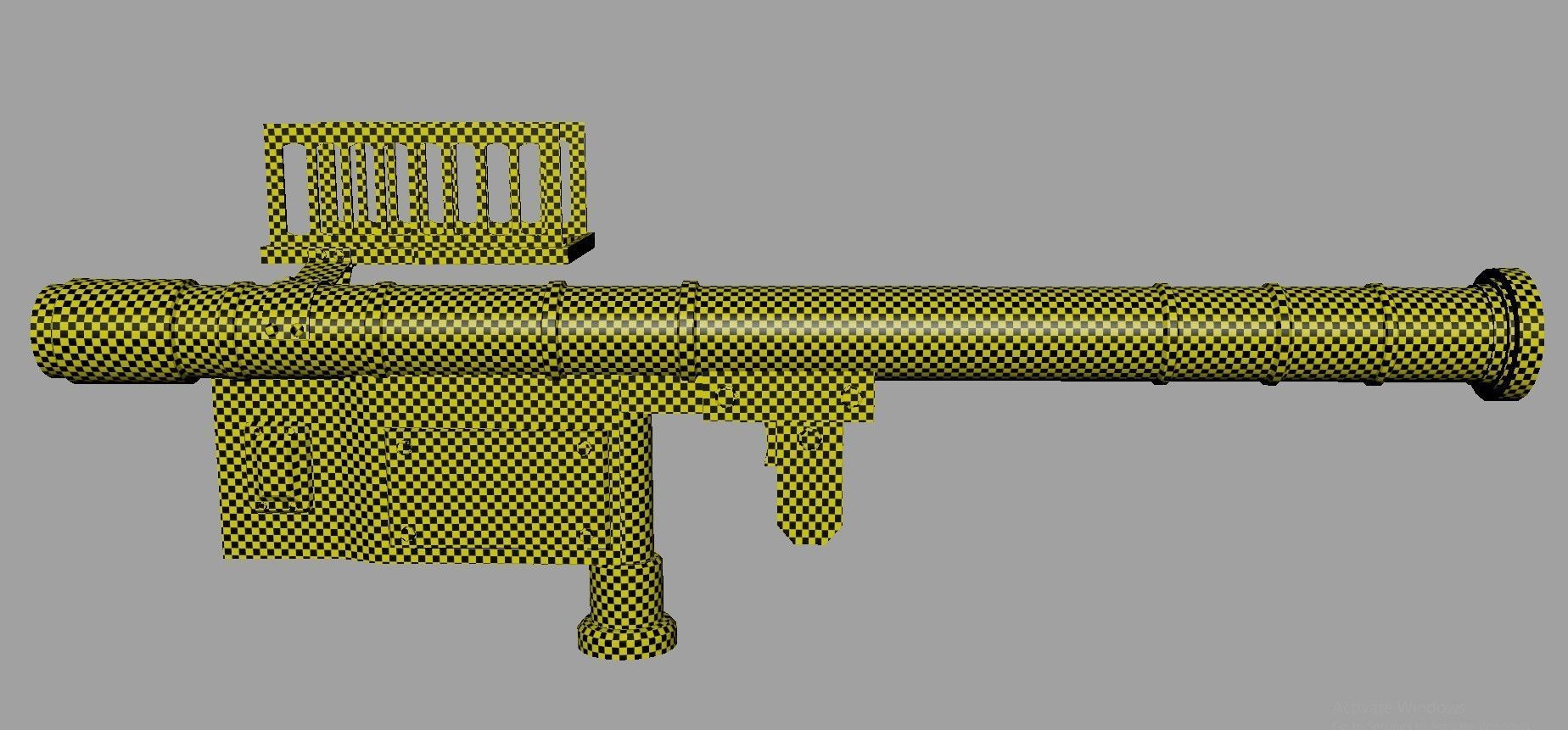 Rocket Launcher Game Ready 3 Low-poly 3D model_8