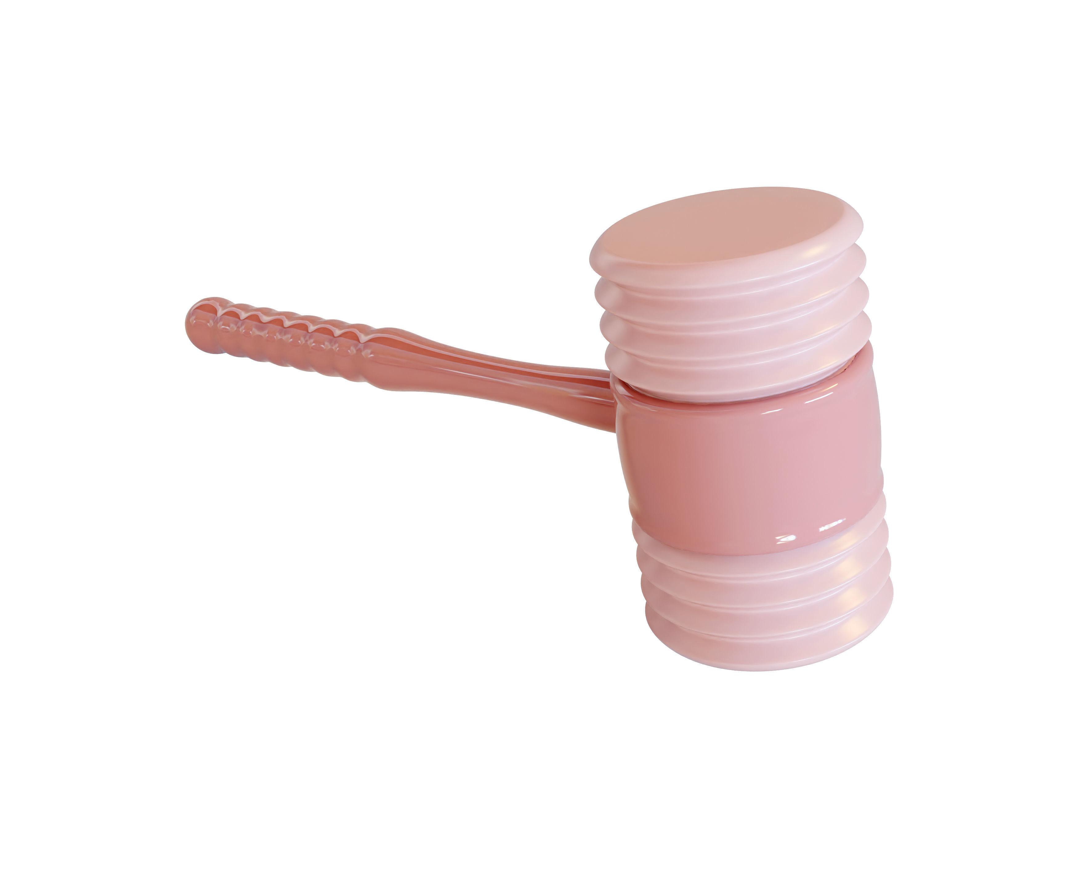 kids squishy toy hammer 3D model_5