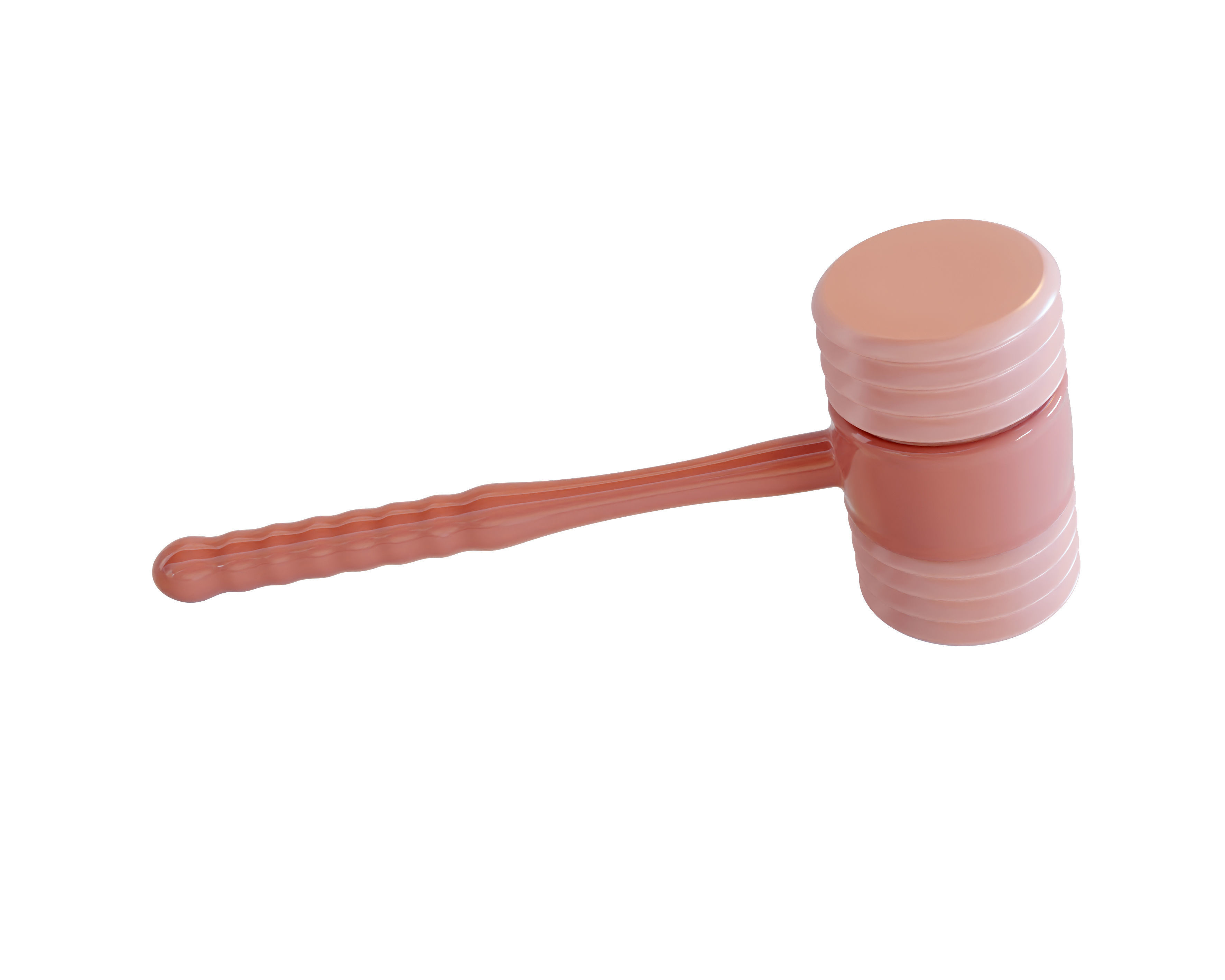 kids squishy toy hammer 3D model_4