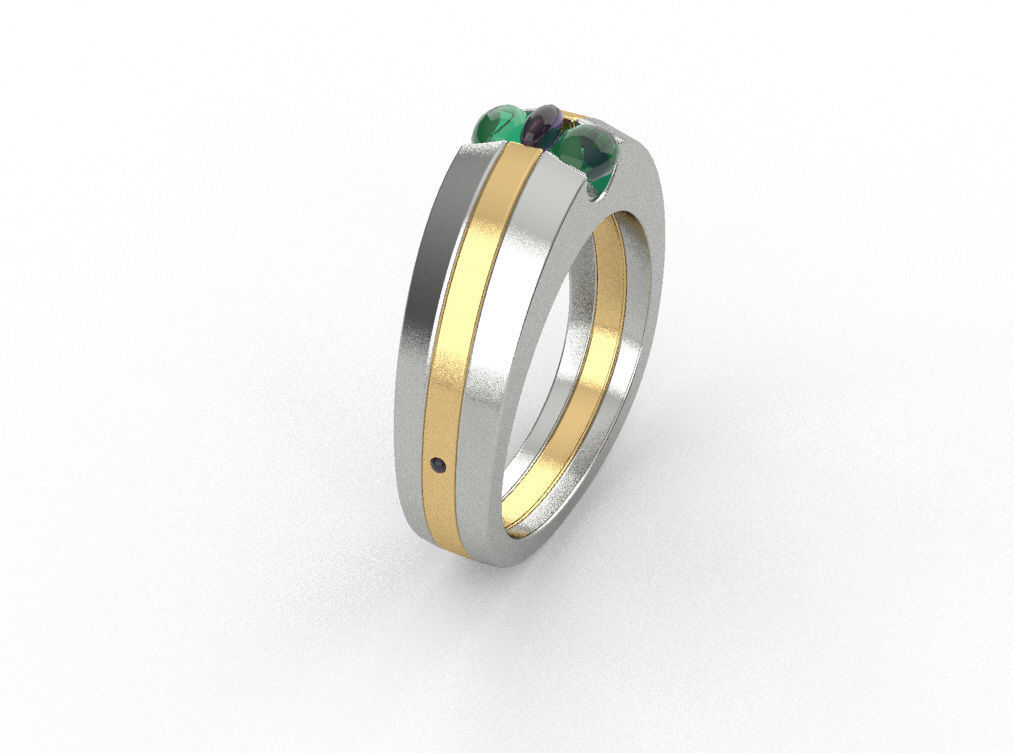 3DDD Ring 3D model_2