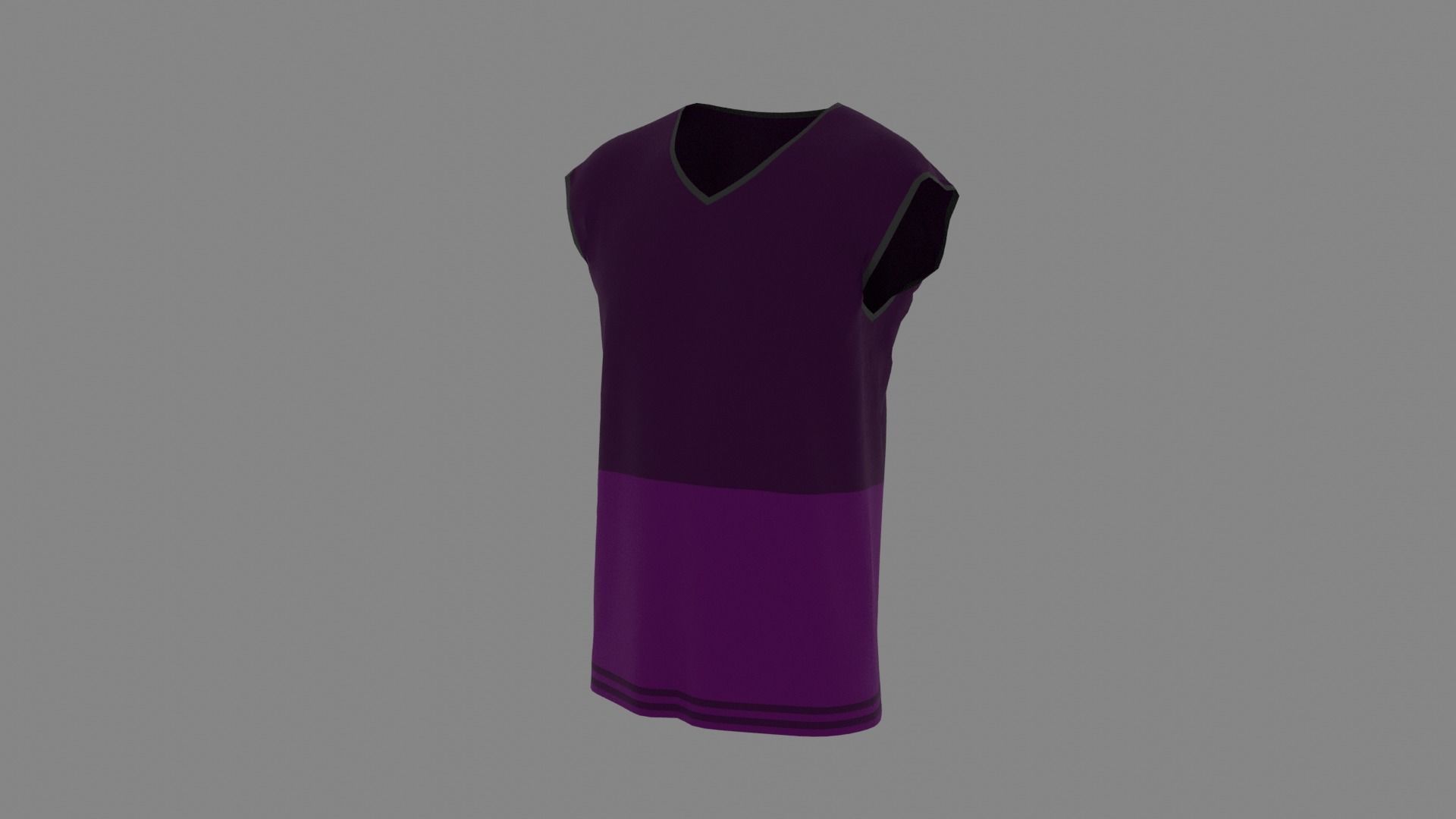 T-shirt male mannequin wearing shirt Low-poly 3D model_2