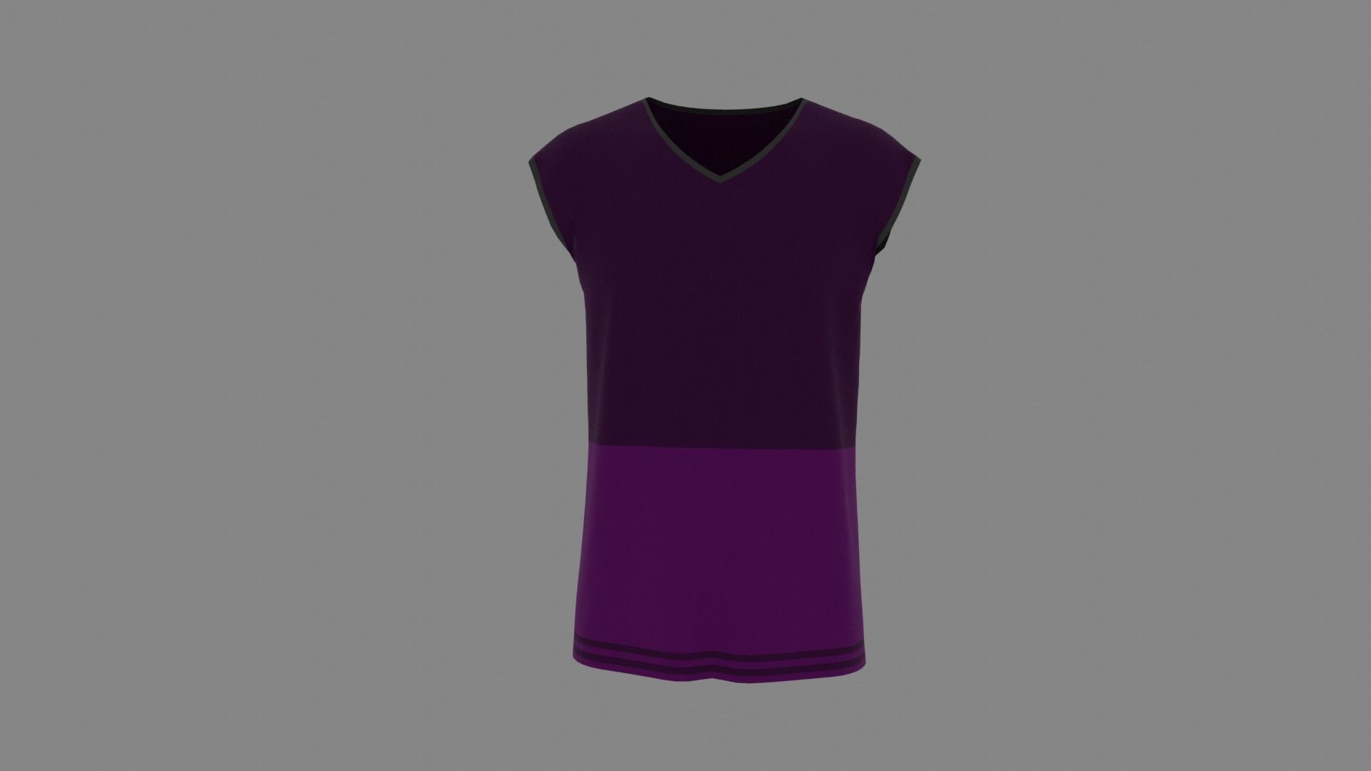 T-shirt male mannequin wearing shirt Low-poly 3D model_1