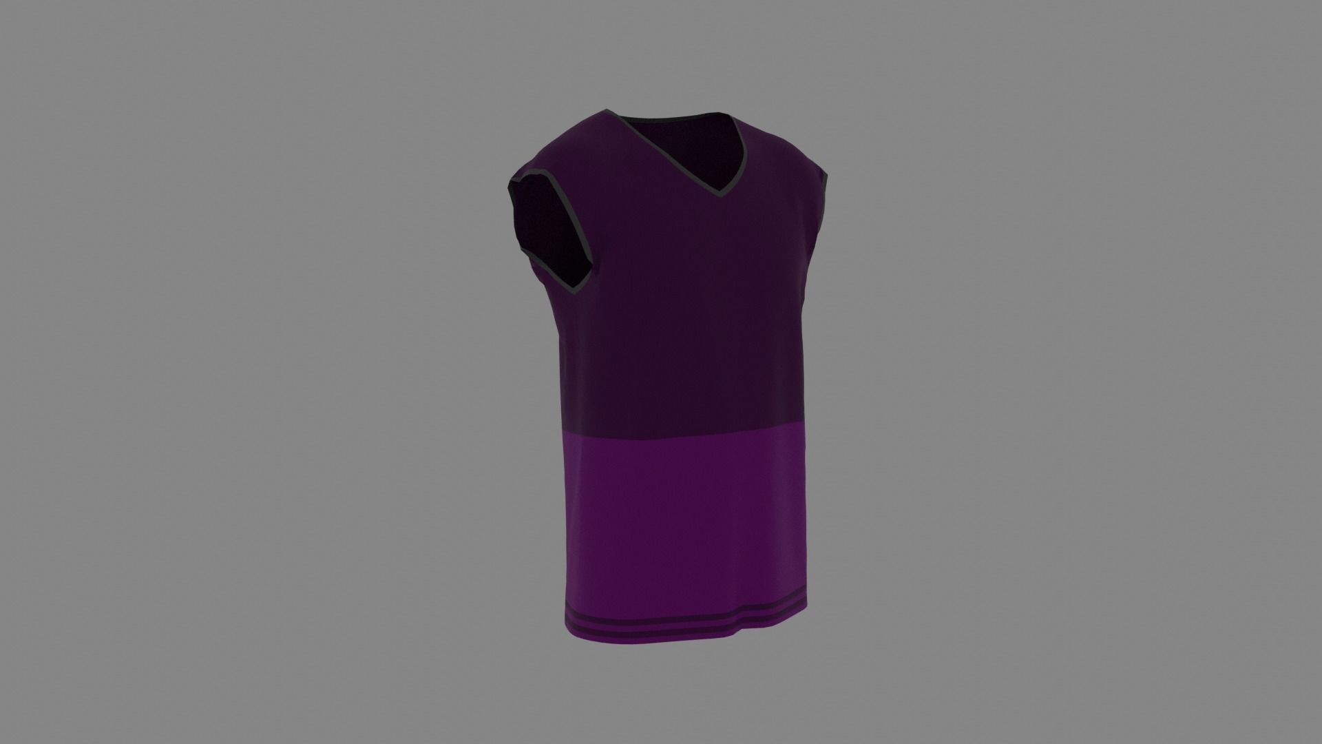 T-shirt male mannequin wearing shirt Low-poly 3D model_3