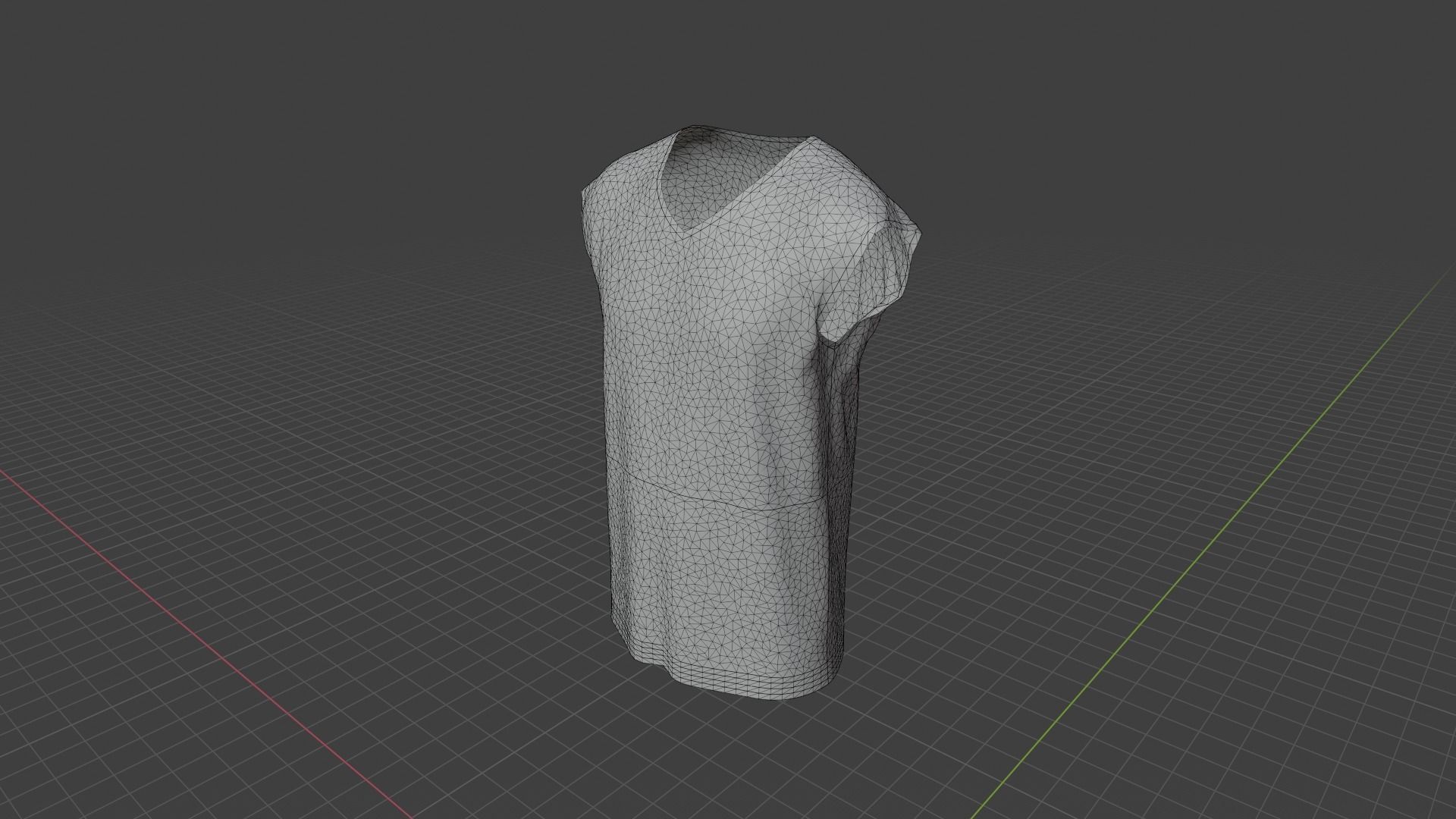 T-shirt male mannequin Low-poly 3D model_9