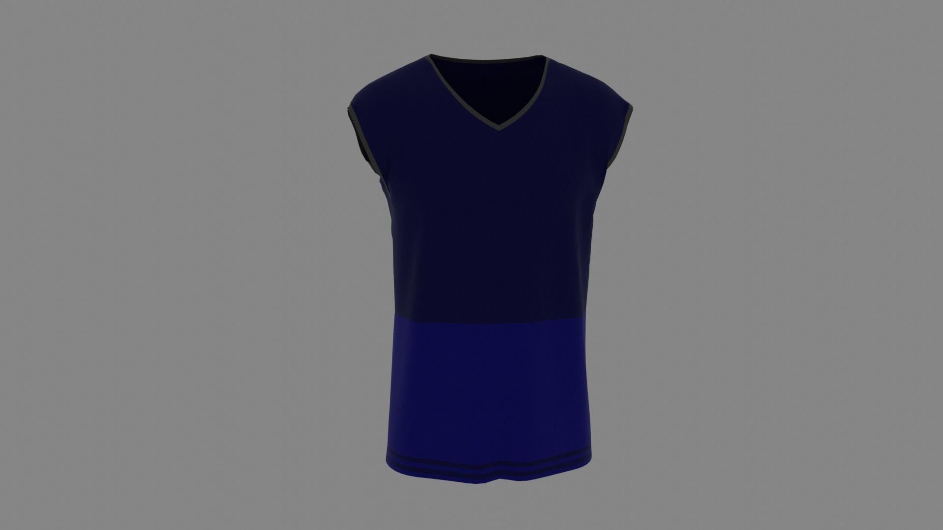 T-shirt male mannequin Low-poly 3D model_7