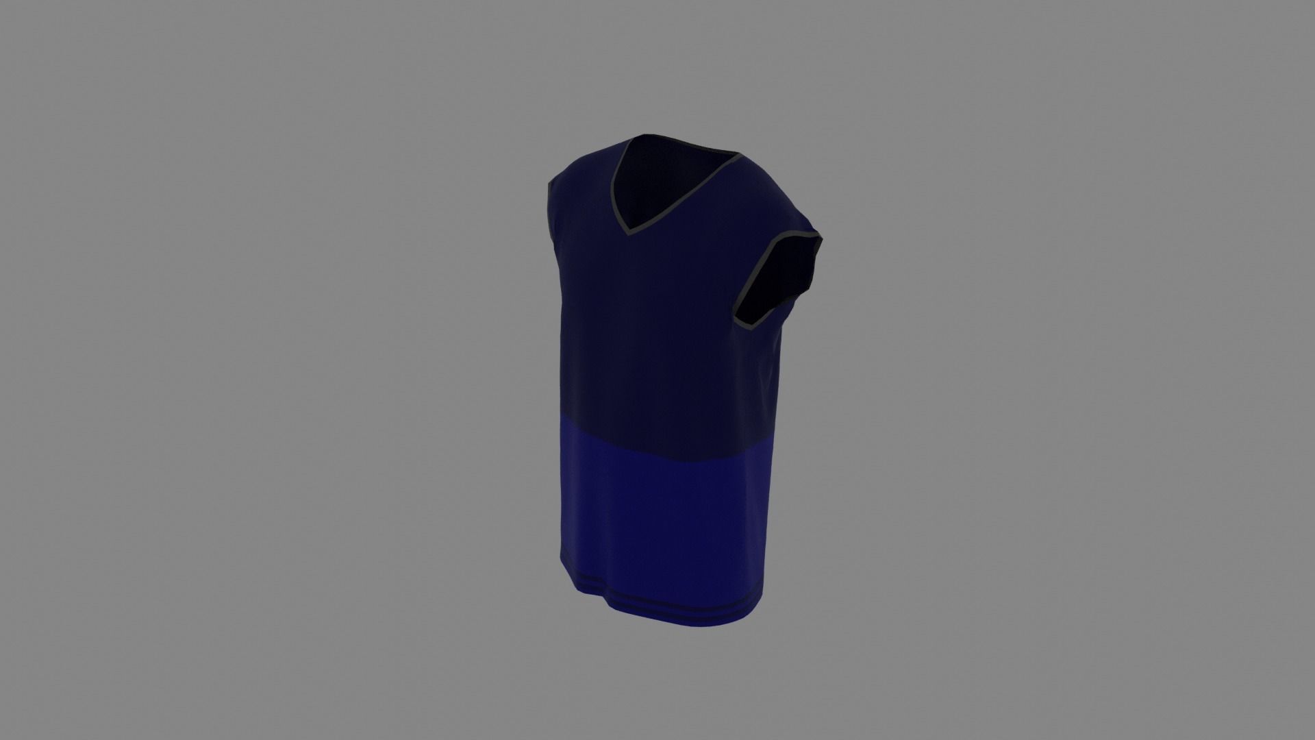 T-shirt male mannequin Low-poly 3D model_5