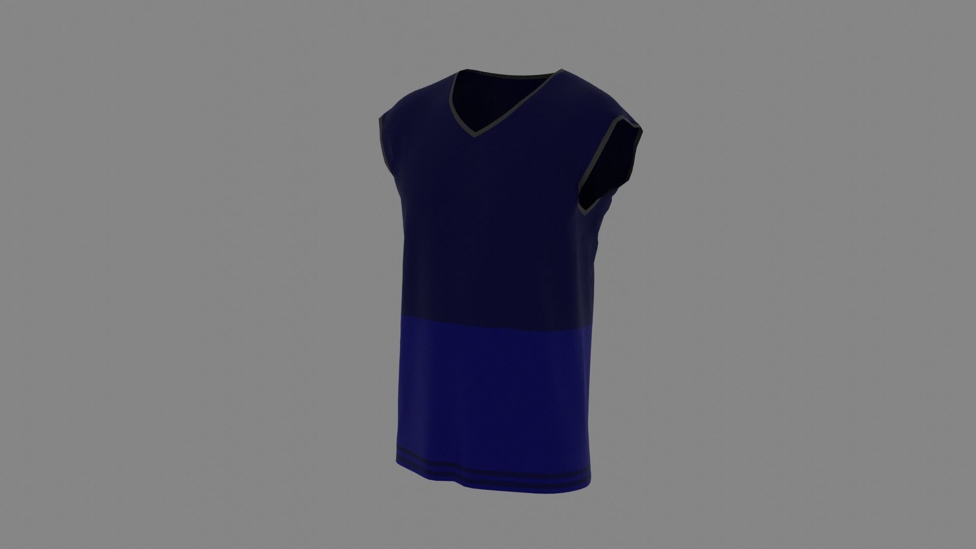 T-shirt male mannequin Low-poly 3D model_2