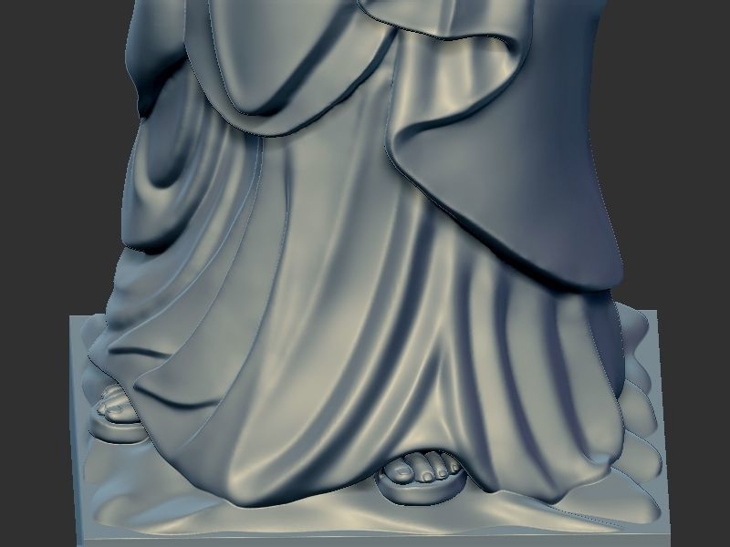 Mary with Chilld Jesus 3D print model_11