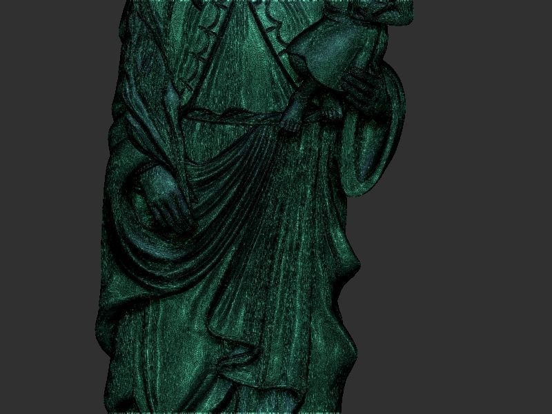 Mary with Chilld Jesus 3D print model_18