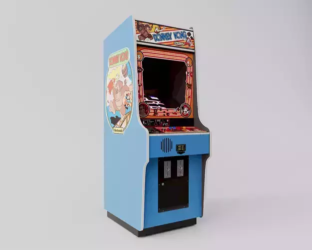 Nintendo Donkey Kong Arcade Cabinet Model 3D model