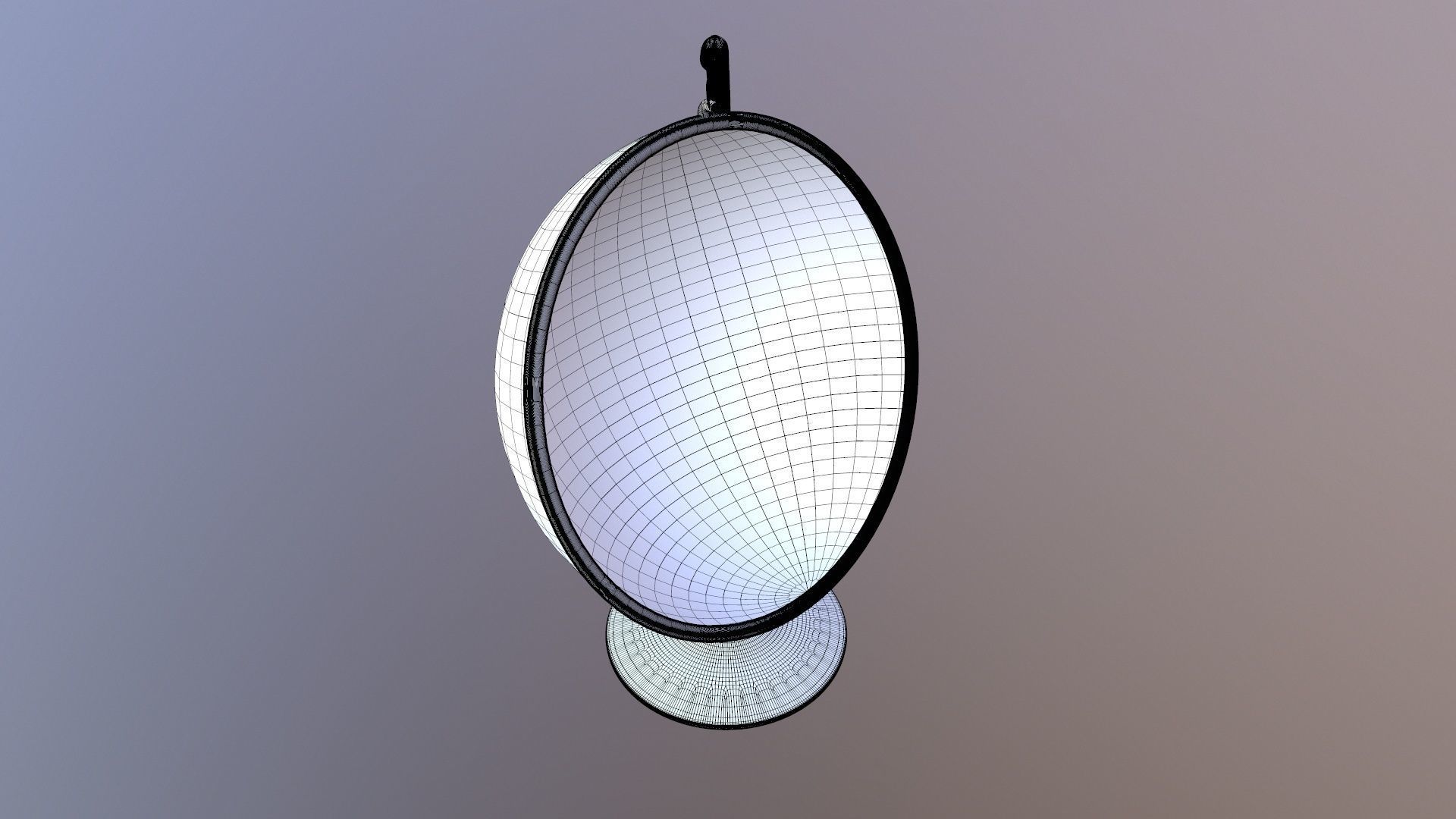 Hemisphere Hanging Chair 3D model_15