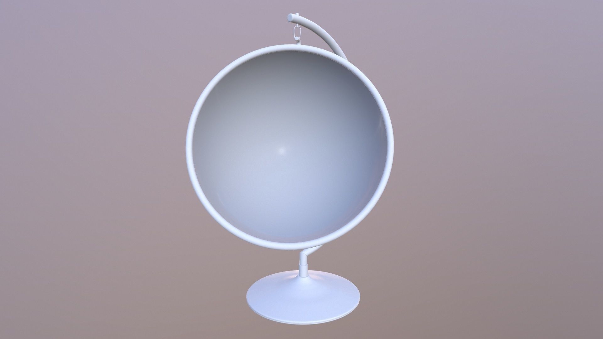 Hemisphere Hanging Chair 3D model_2