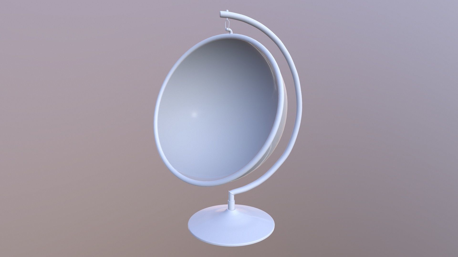 Hemisphere Hanging Chair 3D model_10