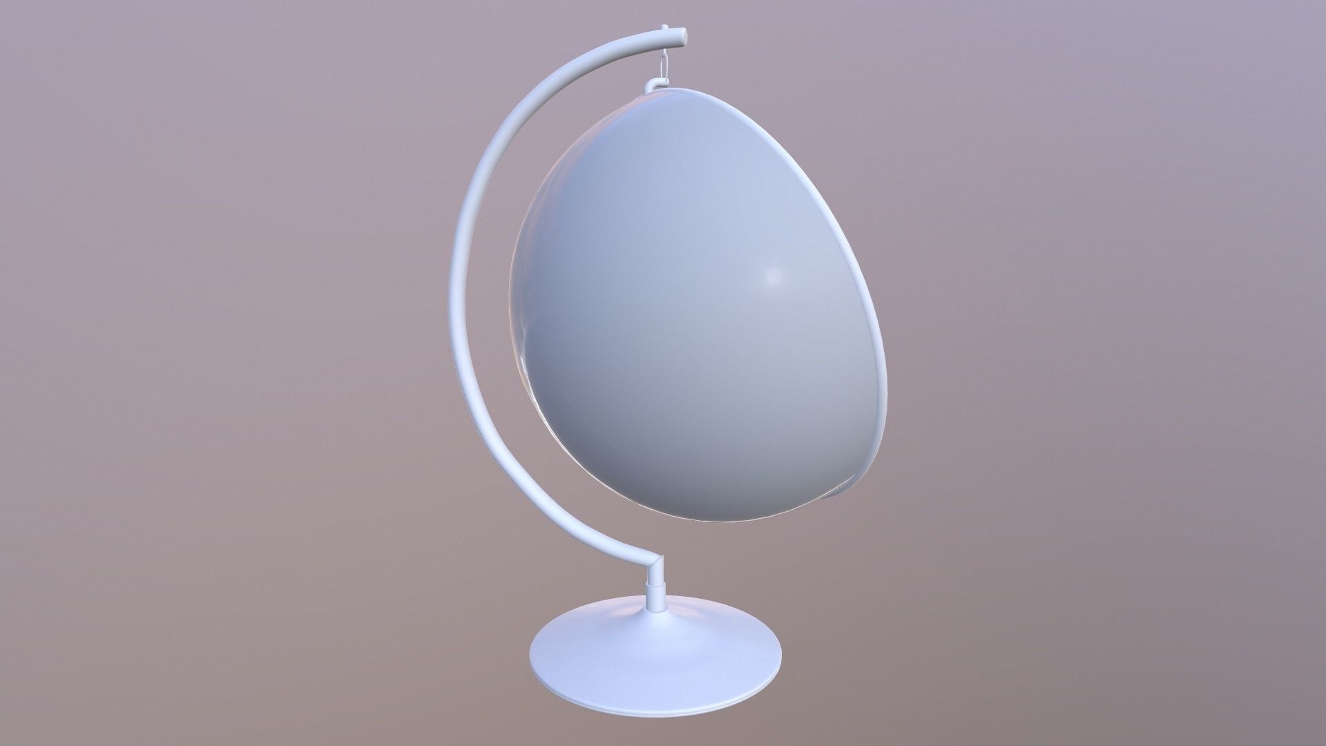 Hemisphere Hanging Chair 3D model_5