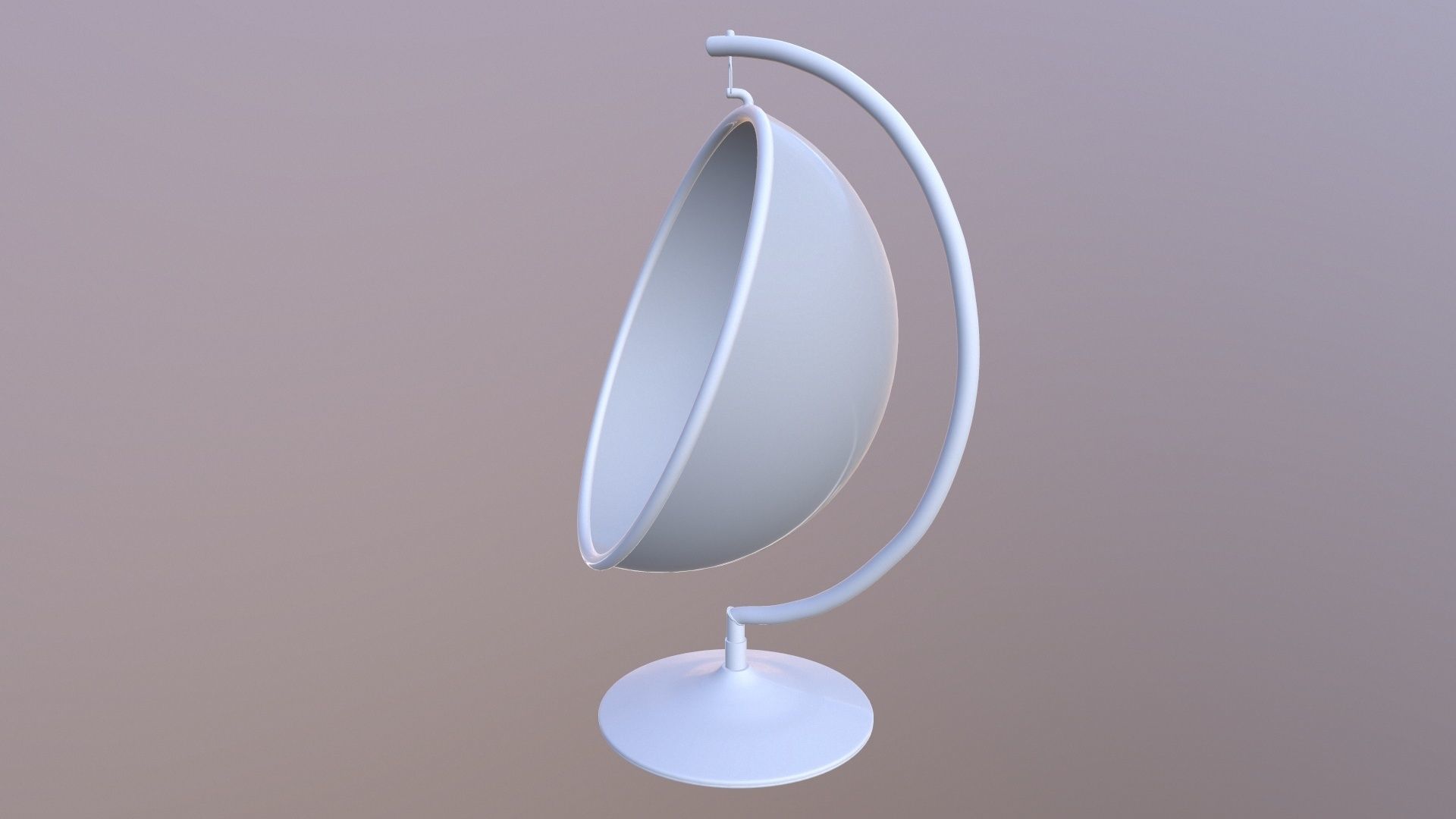 Hemisphere Hanging Chair 3D model_9