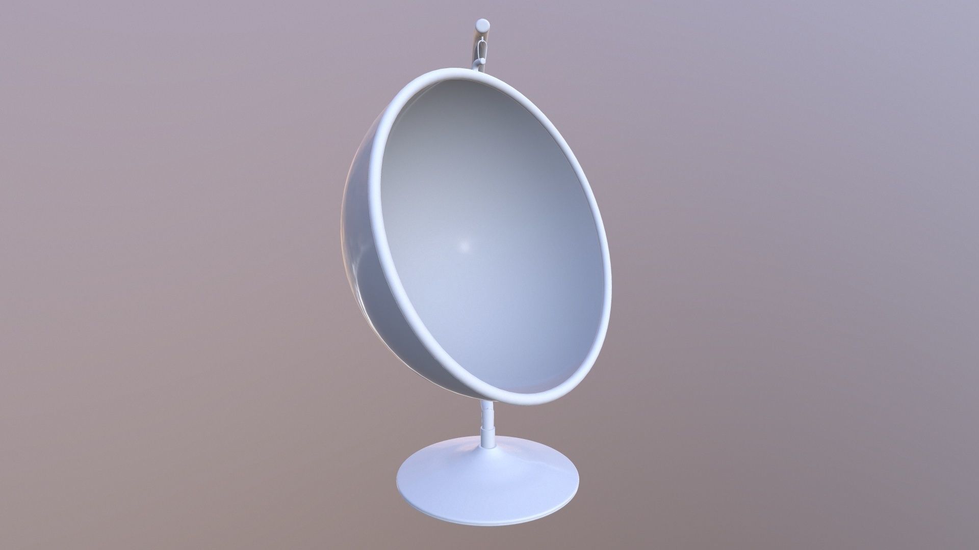 Hemisphere Hanging Chair 3D model_3