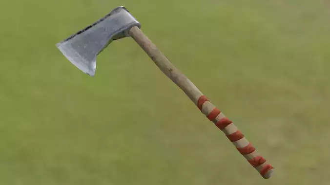 Battle Axe Low-poly 3D model