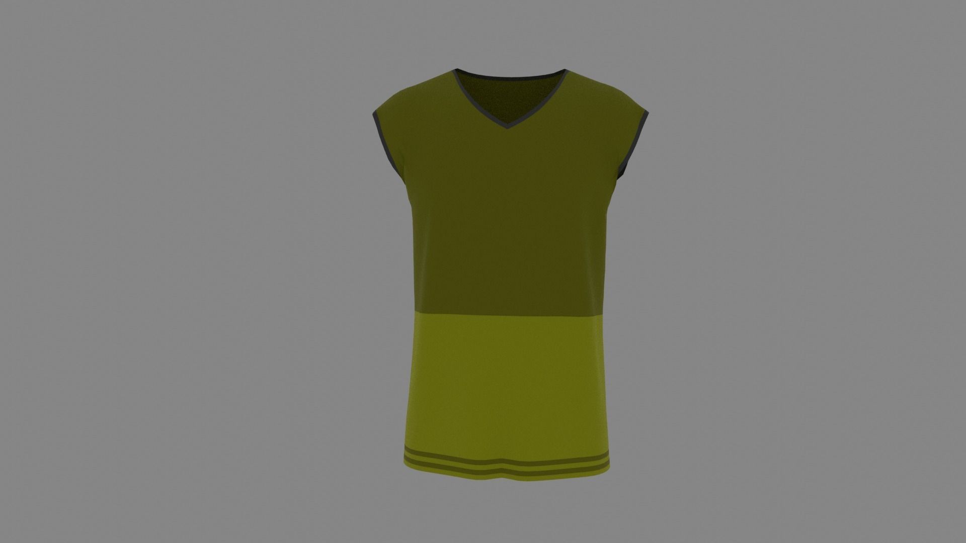 T-shirt male mannequin wearing shirt Low-poly 3D model_1