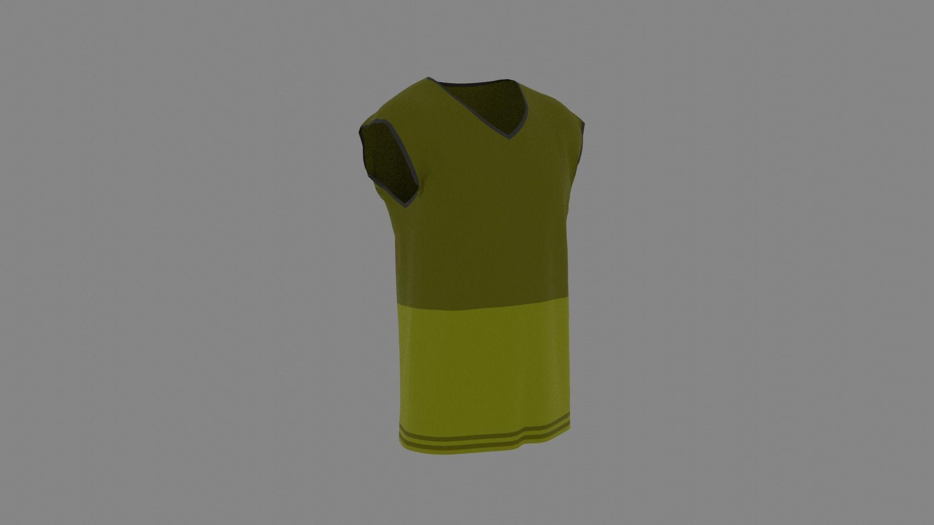 T-shirt male mannequin wearing shirt Low-poly 3D model_3