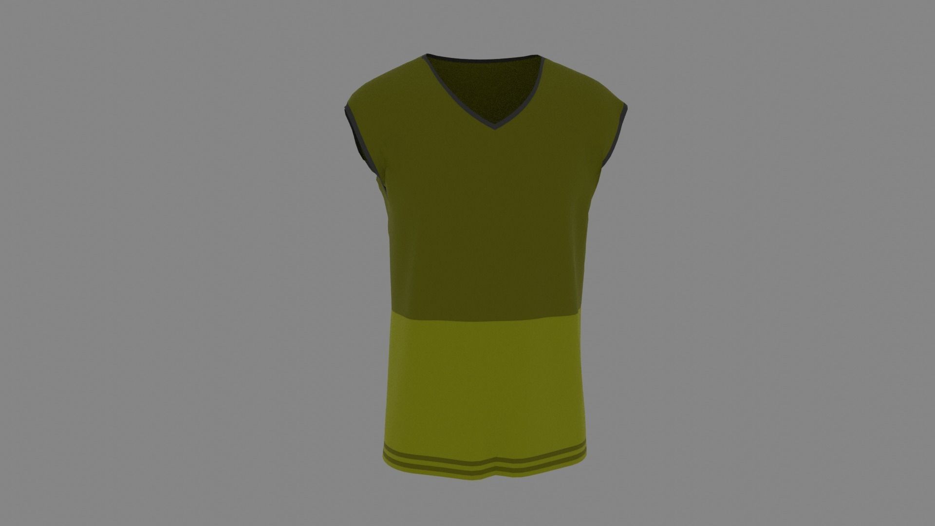 T-shirt male mannequin wearing shirt Low-poly 3D model_7