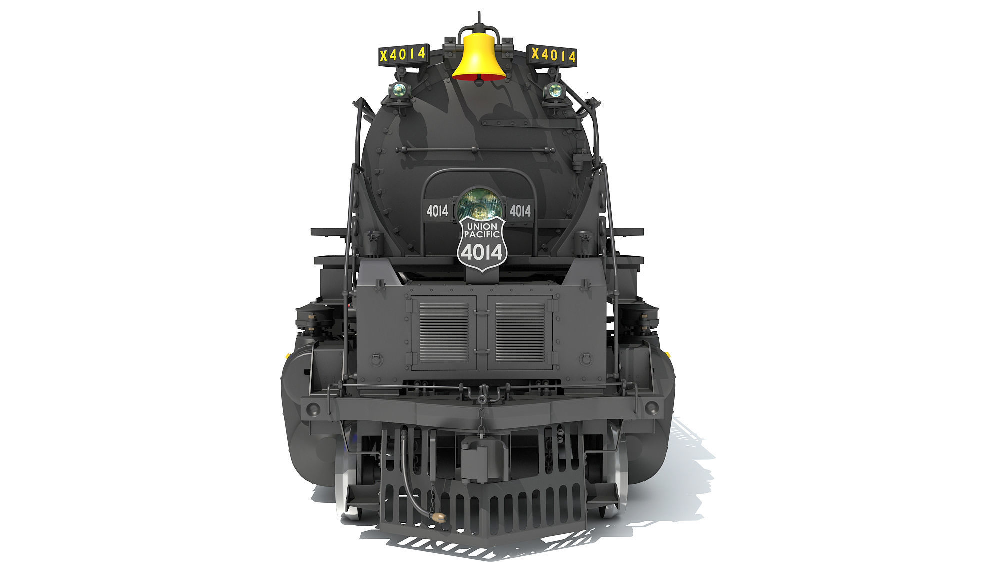 Steam Locomotive Big Boy Train 3D model_11