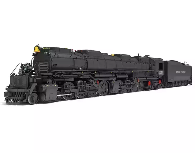Steam Locomotive Big Boy Train 3D model