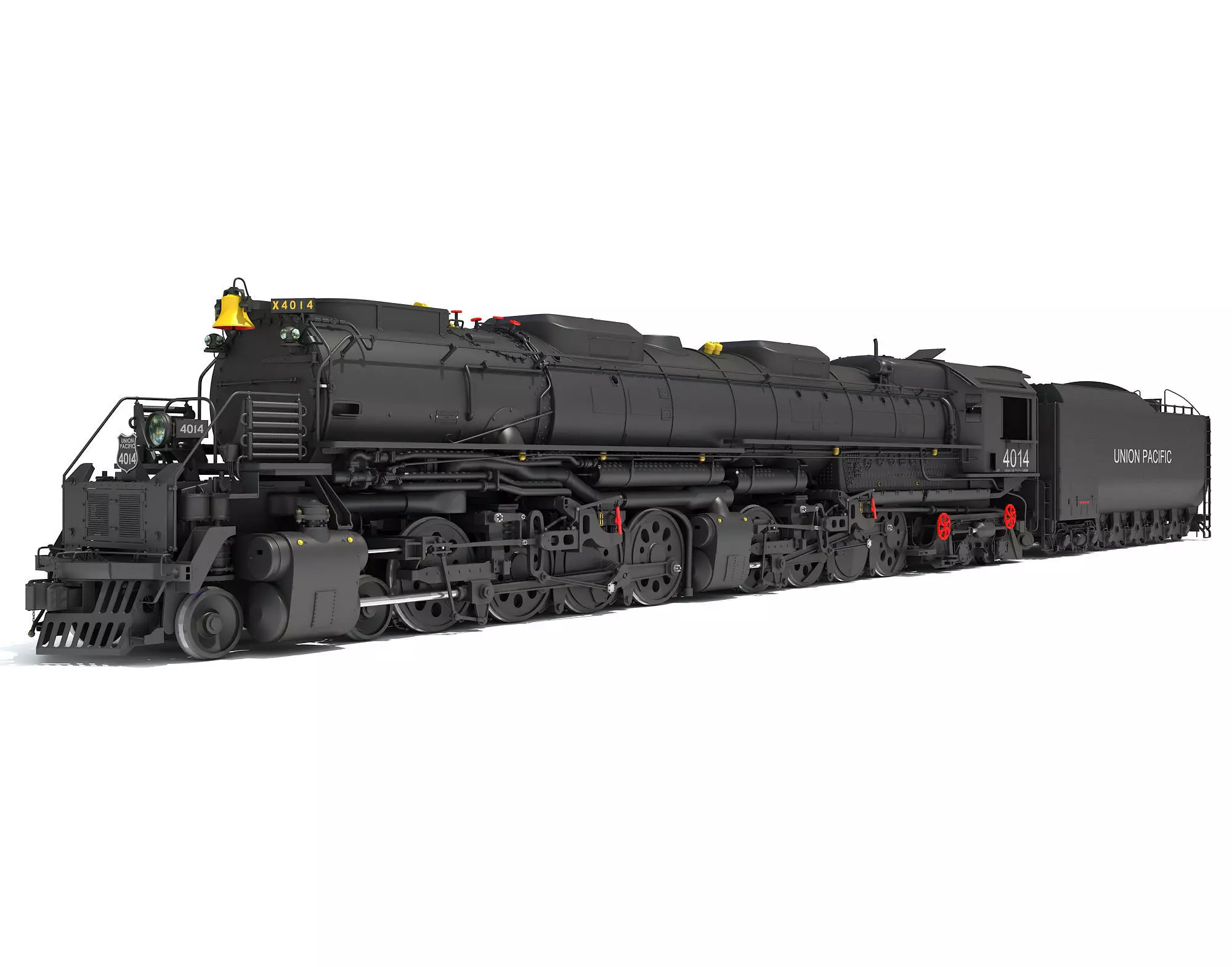 Steam Locomotive Big Boy Train 3D model_0