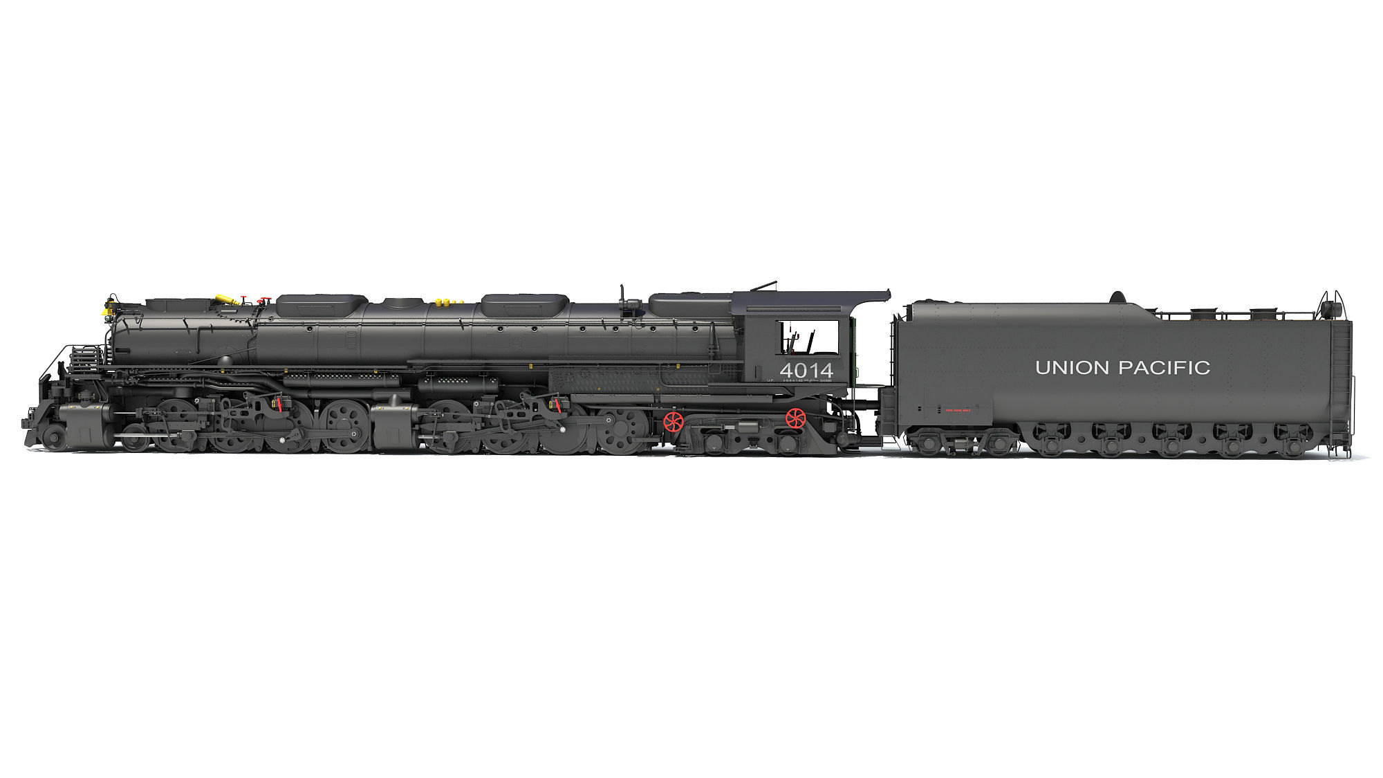 Steam Locomotive Big Boy Train 3D model_2