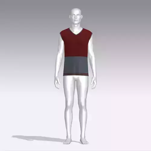 T-shirt mannequin wearing tank top